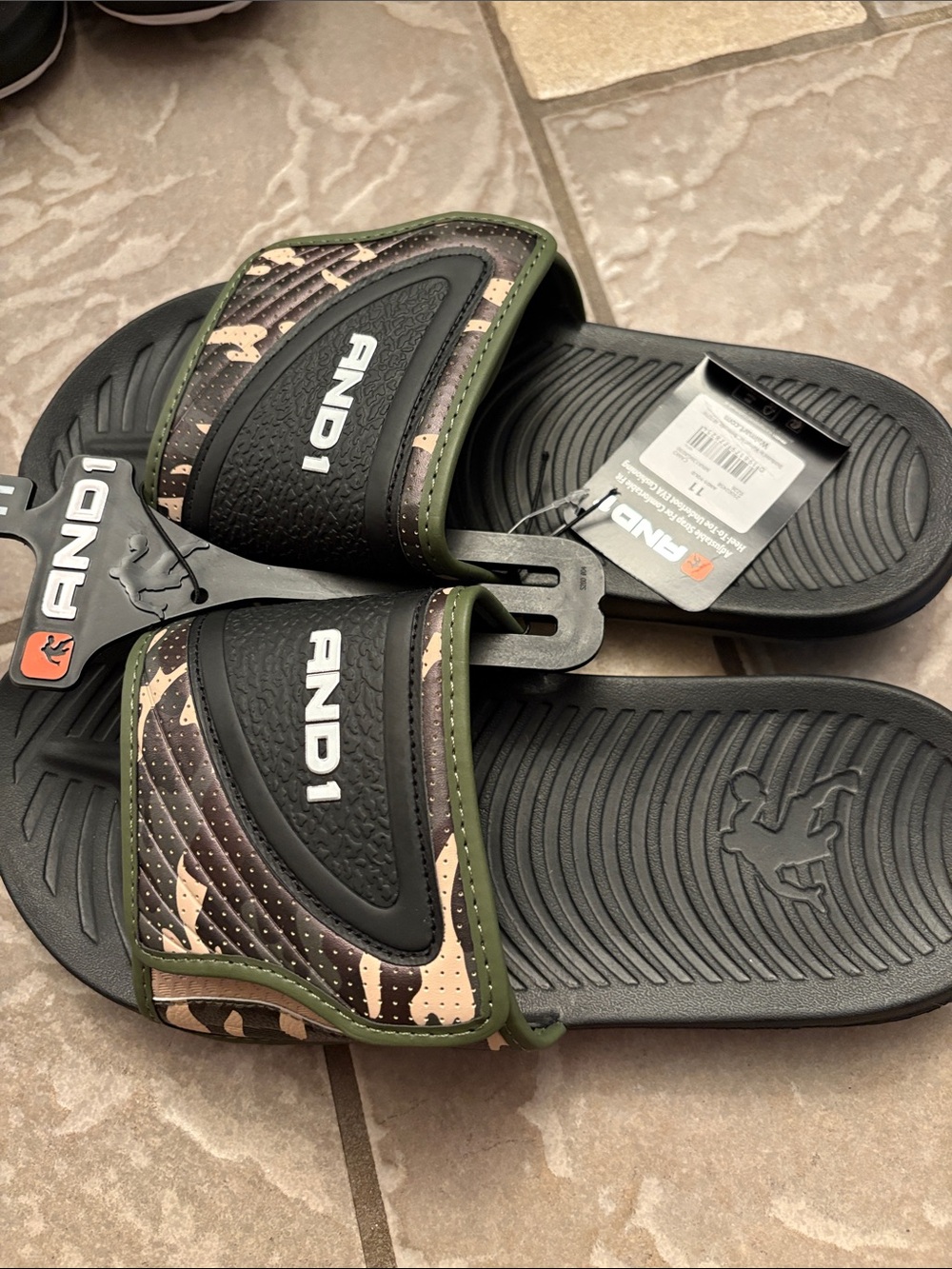 New And1 slide sandals Mens